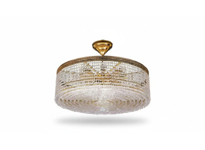 Luxe plafondlamp kroonluchter plafonnière gouden kristallen lamp
