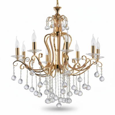 Luxe plafondlamp kroonluchter plafondlamp kristal goud