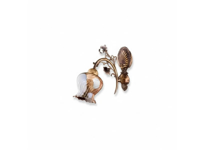 Wandlamp Wandlampen Bloemen wandlamp Kroonluchter Wandlamp Bruin Glas
