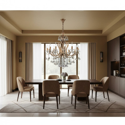 Luxe plafondlamp kroonluchter kroonluchter plafondlamp kristal goud 88x100