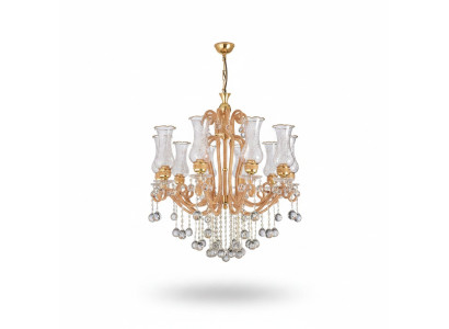 Luxe plafondlamp kroonluchter plafondlamp kristal gouden lamp.