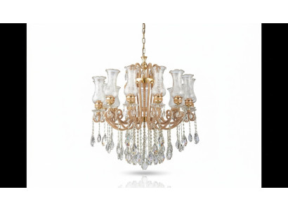 Luxe kroonluchter kristallen plafondlamp gouden lamp