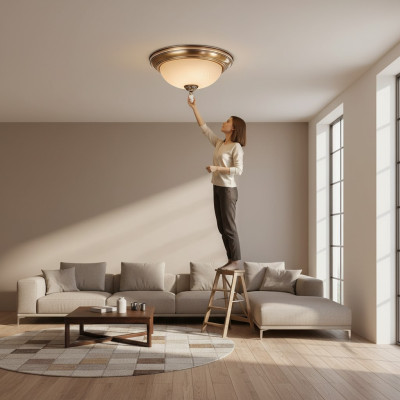 Lampen Lüster Plafondlicht Kroonluchter Plafonnière Goud Glas Nieuw