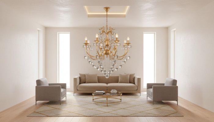 Kroonluchter Kristal Luxe Plafondlamp Kroonluchter Plafondlamp Gouden Lamp