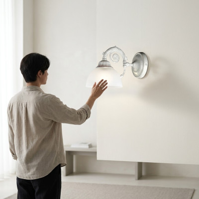 Wandlamp Wandlamp Wandlampen Art Luchter Wandlampen Wit Glas