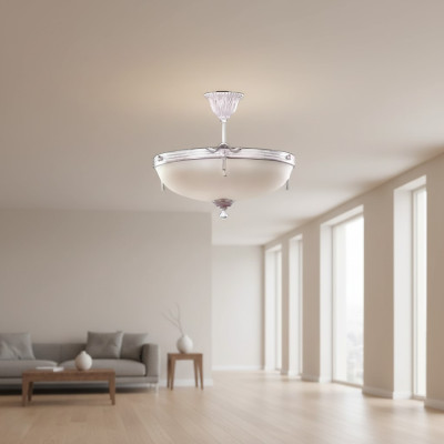 Plafondlamp Kroonluchter Modern Hanglamp Wit Glas Lampen