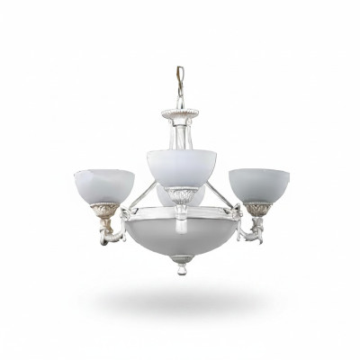 Kroonluchter Plafondlamp Luster Moderne Plafondlamp Wit Glas Lampen