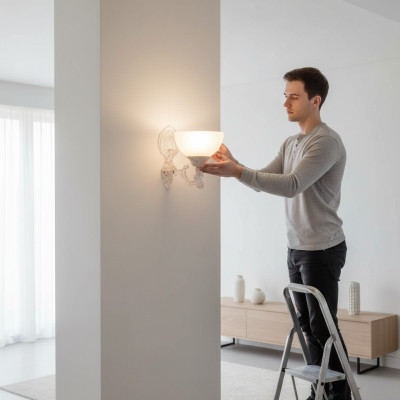 Wandlamp Wandlamp Wandlampen Kunstlüster Wandlampen Wit Glas
