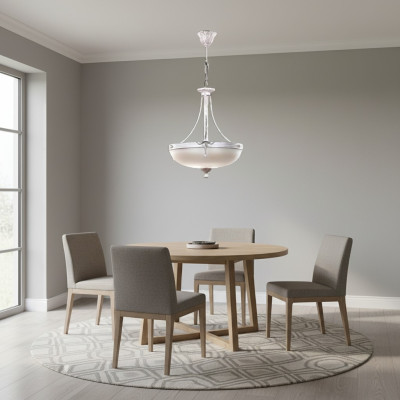 Kroonluchter Plafondlamp Luster Moderne Plafondlamp Beige Glas Lampen