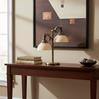 Tafellamp Tafellamp Lamp Verlichting Kunst Goud Lampen Tafel Glas