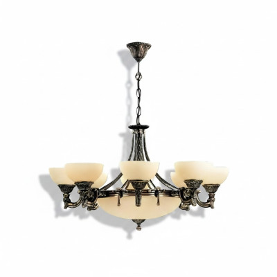 Plafondlamp Kroonluchter Hanglamp Glas Beige Lampen Nieuw