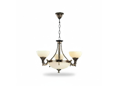 Kroonluchter Plafondlamp Luster Plafondlamp Glas Beige Lampen Nieuw