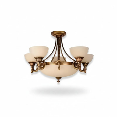Beige plafondlamp kristallen hanglamp goud glazen kroonluchter kristallen prachtverlichting