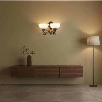 Wandlamp Wandlampen Type Wandlamp Kroonluchter Wandlampen Wit Glas