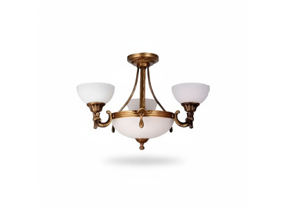 Klassieke witte plafondlamp hanglamp gouden design kroonluchter