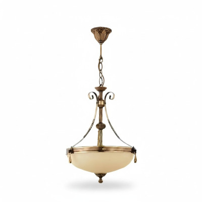 Luster plafondlamp lamp plafondlamp kroonluchter glas beige kunst