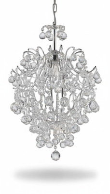Luxe kroonluchter plafondlamp plafondlamp kroonluchter kristal zilver