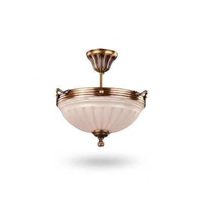 Plafondlamp Beige Plafondlamp Luster Kroonluchter Glas Kunst