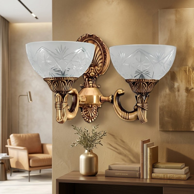 Wandlamp Wandlampen Type wandlamp kroonluchter wand lampen goud glas
