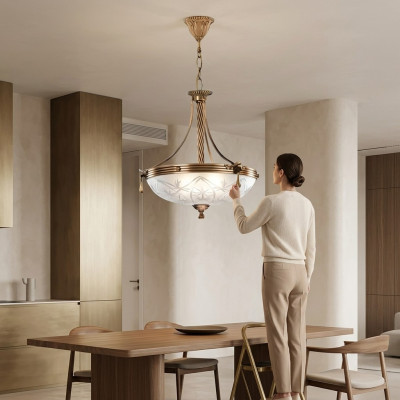 Kroonluchter plafondlamp kroonluchter lamp glas grijs goud.