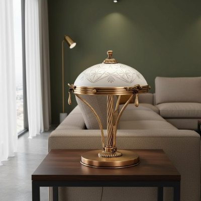 Tafellamp Tafellamp Lamp Verlichting Luxe Goud Lampen Tafel Grijs