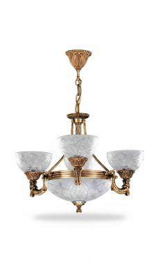 Kroonluchter plafondlamp kroonluchter lamp glas grijs goud