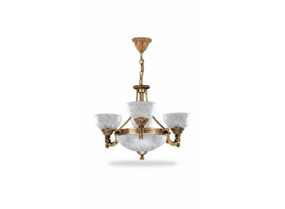 Kroonluchter plafondlamp kroonluchter lamp glas grijs goud
