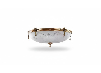 Luster Plafondlamp Hanglamp Grijs Lamp Kroonluchter Glas Goud