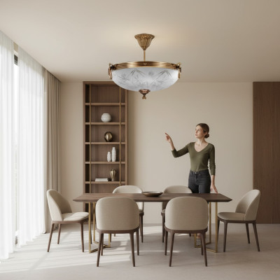 Plafondlamp kroonluchter plafondlamp lamp kroonluchter glas goud grijs