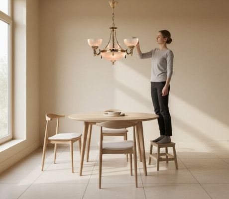 Plafondlamp kroonluchter plafondlamp lamp kroonluchter glas goud beige