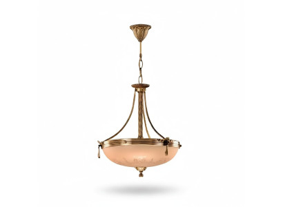 Kroonluchter plafondlamp luster plafondlamp lamp glas goud beige