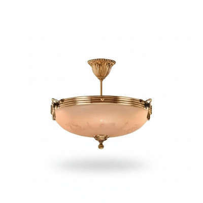 Kroonluchter plafondlamp kroonluchter lamp glas goud beige