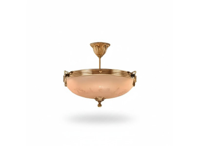 Kroonluchter plafondlamp kroonluchter lamp glas goud beige