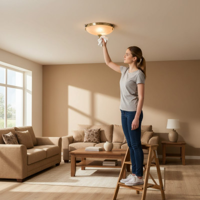Luster kroonluchter plafondlamp plafondlamp lamp glas goud beige