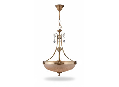 Kroonluchter plafondlamp luchter lamp glas goud bruin