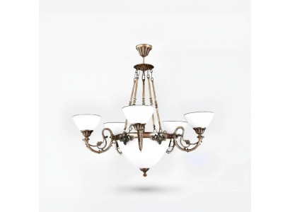 Plafondlamp Plafonnière Kroonluchter Lamp Luchter Glas Kunst Wit