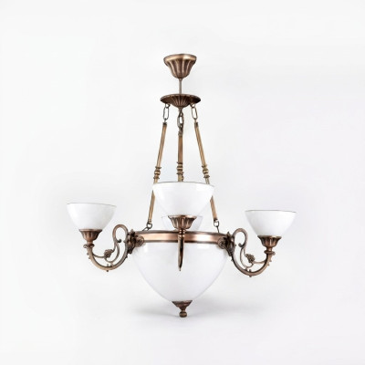 Plafondlamp Kroonluchter Kroonluchter Lamp Luchter Glas Kunst Wit