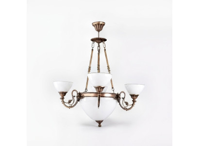 Plafondlamp Kroonluchter Kroonluchter Lamp Luchter Glas Kunst Wit