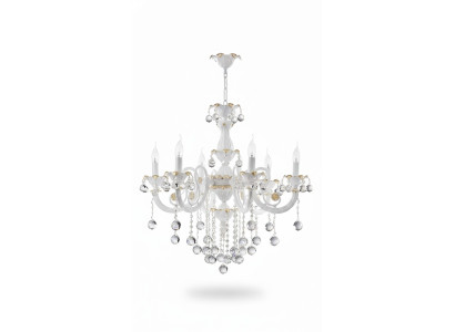Luxe kroonluchter plafondlamp luster plafondlamp wit kristal