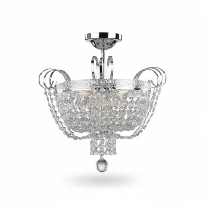 Plafondlamp Kroonluchter Kristal Plafondlamp Lamp Kroonluchter Zilver