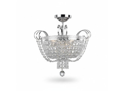 Plafondlamp Kroonluchter Kristal Plafondlamp Lamp Kroonluchter Zilver