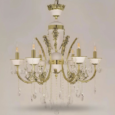 Luxe kroonluchter plafondlamp kroonluchter plafondlamp goud kristal 60x100cm.
