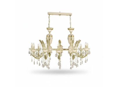 Lamp Plafondlamp Luxe Kandelaar Plafondlamp Kroonluchter Beige Kristal