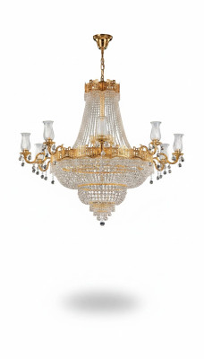 Luxe plafondlamp kroonluchter plafondlamp luchter gouden kristallen lamp