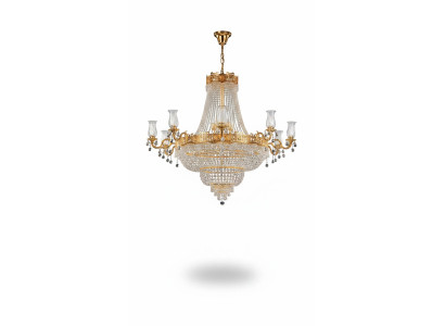 Luxe plafondlamp kroonluchter plafondlamp luchter gouden kristallen lamp
