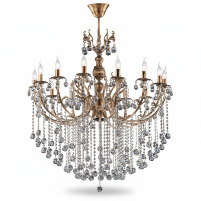 Luxe plafondlamp kroonluchter plafondlamp kroonluchter gouden kristallen lamp.