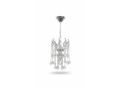 Plafondlamp Luxe Kandelaar Hanglamp Kroonluchter Zilver Kristal