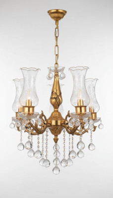 Plafondlamp Luxe Gouden Kroonluchter Plafondlamp Kandelaar Kristal Kunst