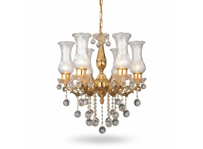 Plafondlamp Plafondluchter Kroonluchter Goud Kandelaar Kristallen lamp