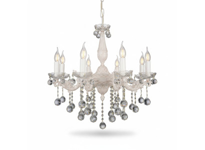 Luster Plafondlamp Kroonluchter Beige Kristallen Lamp